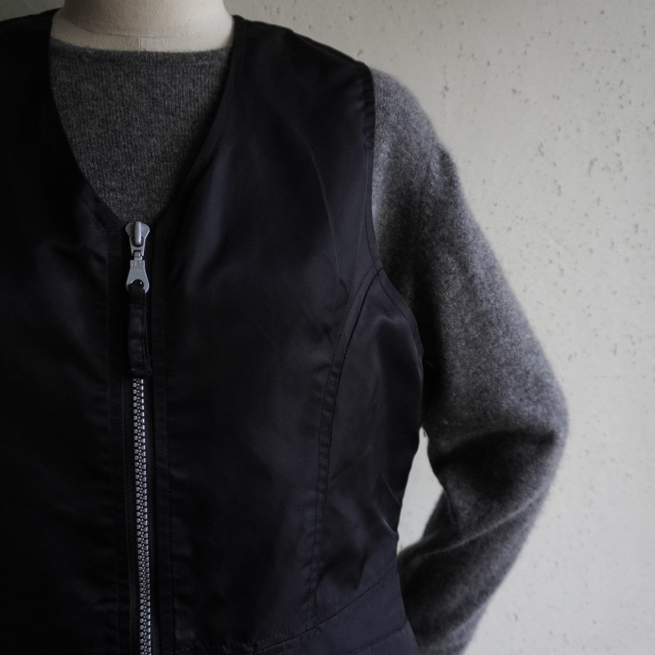 90s EURO Black Nylon Vest
