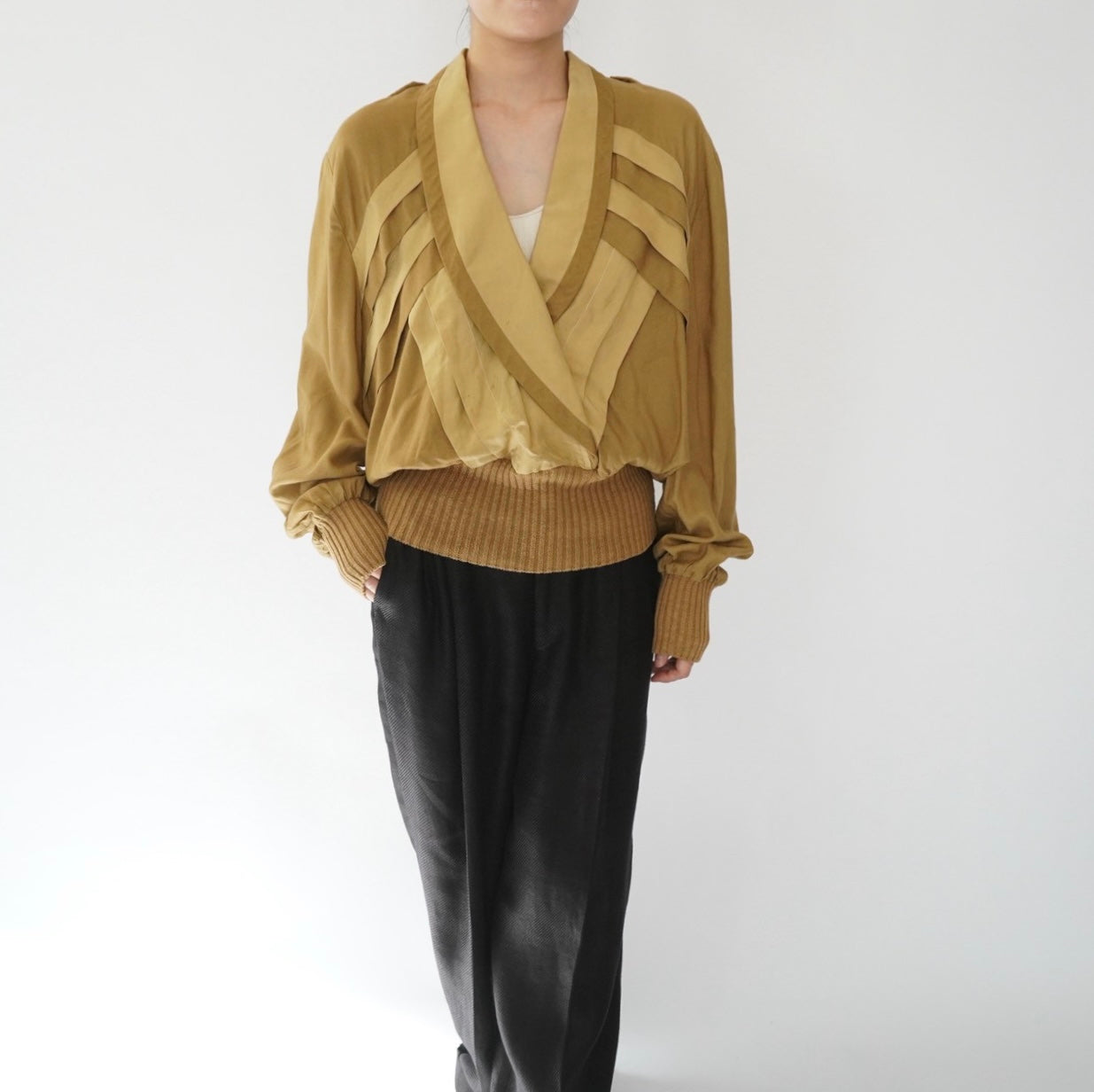 80s Silk Design Top
