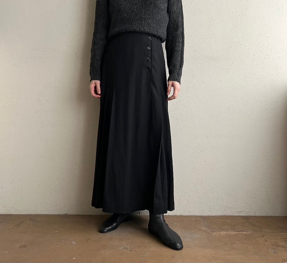 90s"Mondi" Pleated Design Skirt
