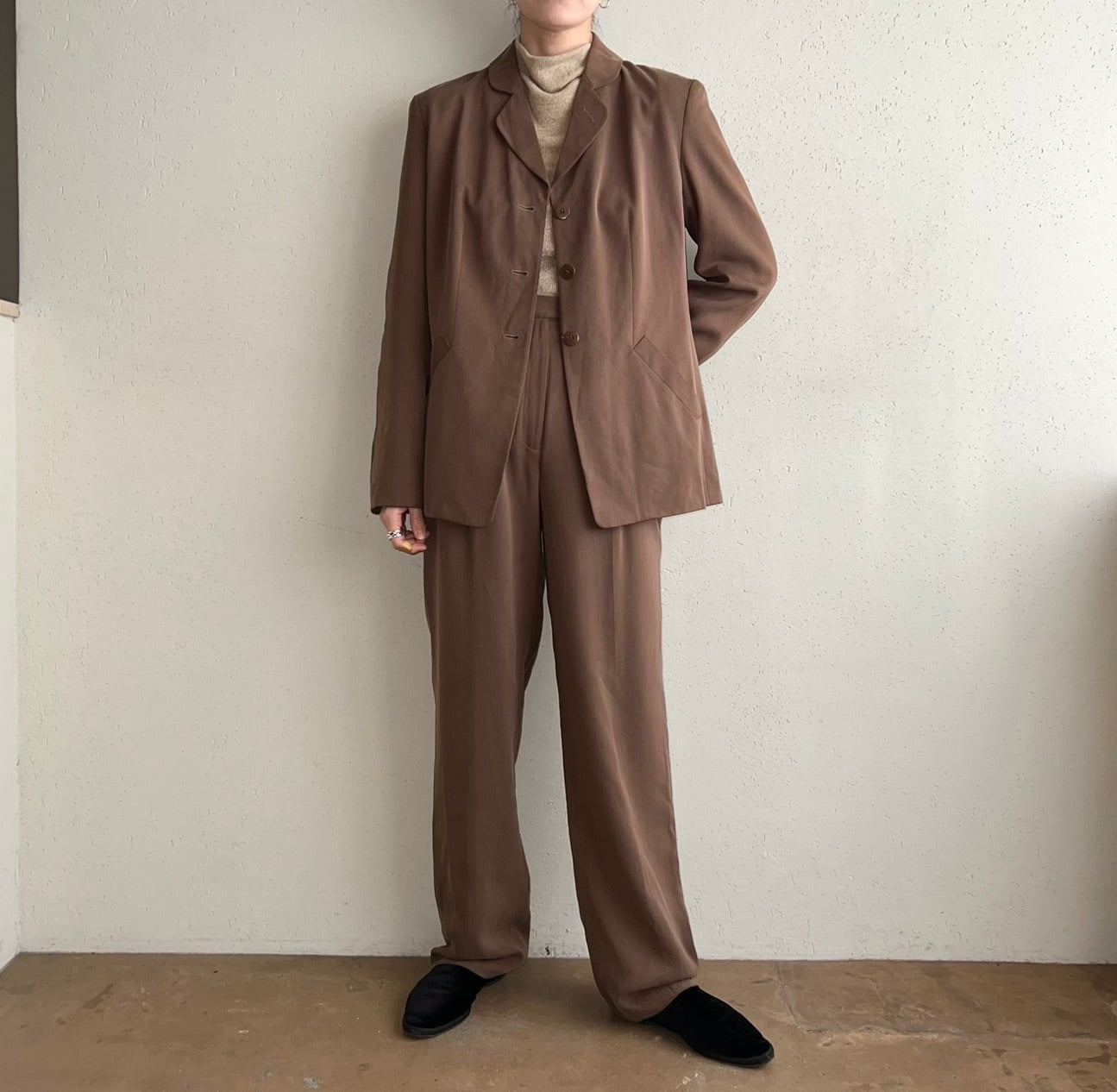 90s "ANN TAYLOR" Silk Two-Piece