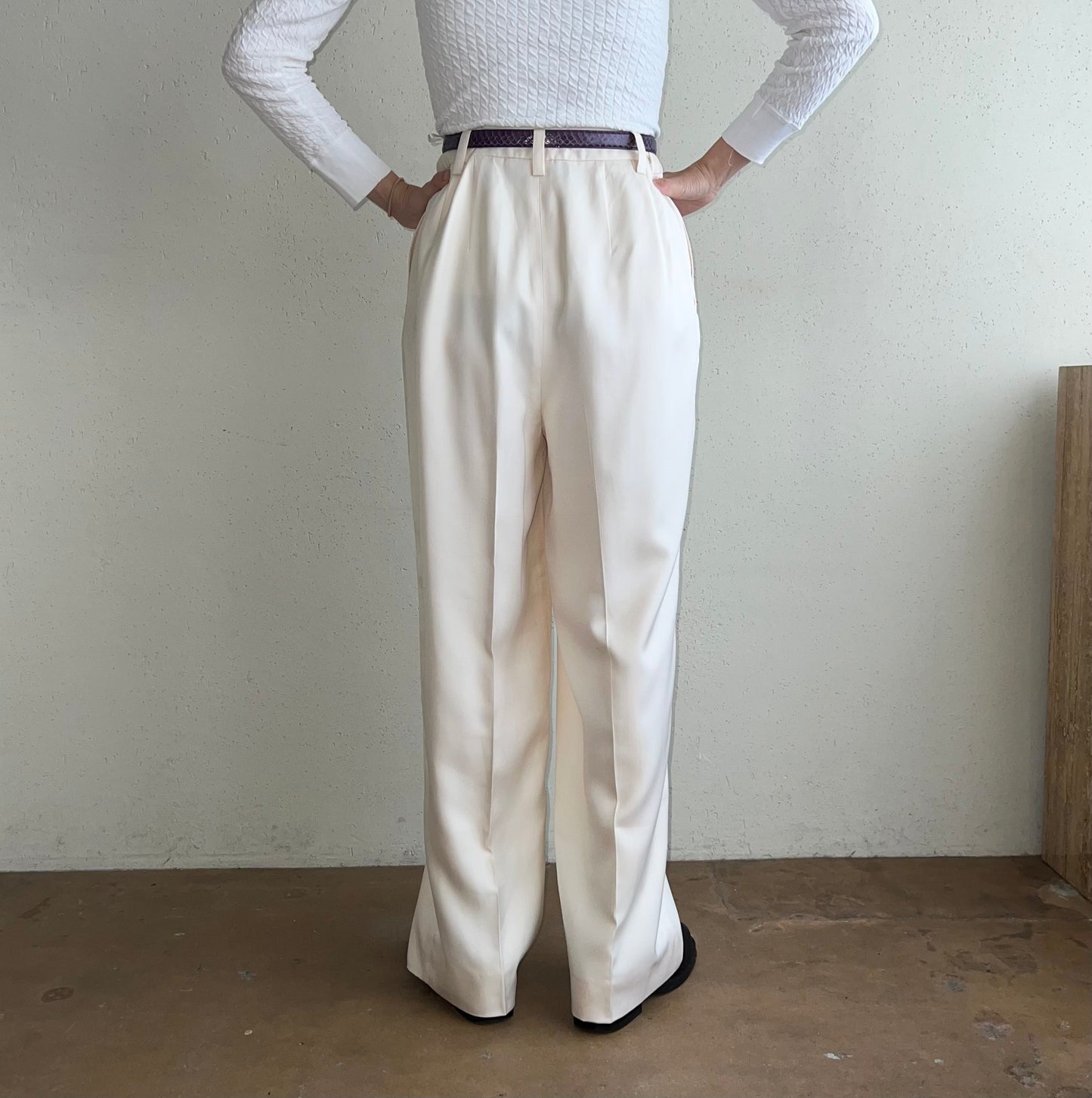 90s Silk Wide Pants