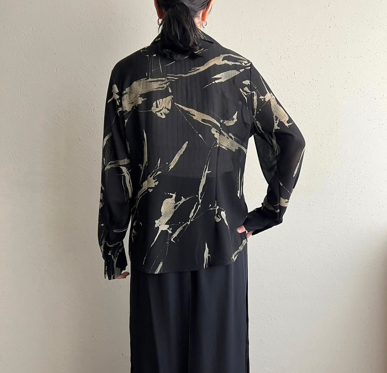 90s Sheer Shirt Made in Italy