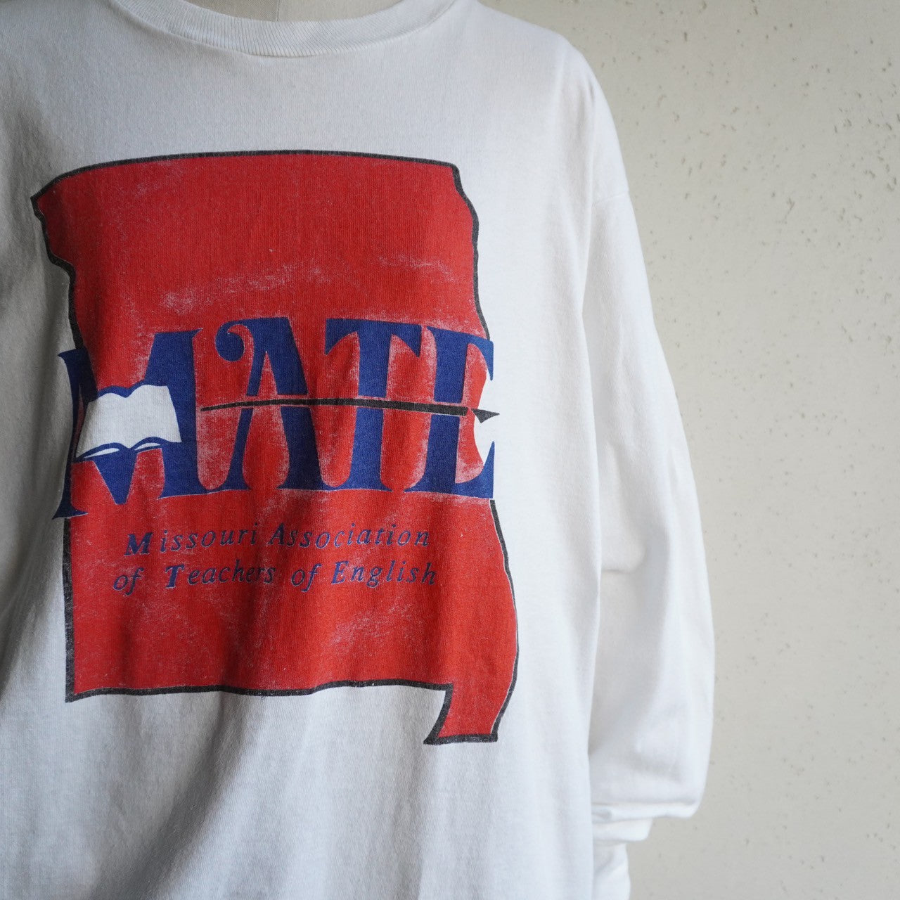 90s Printed Long T-shirt Made in USA