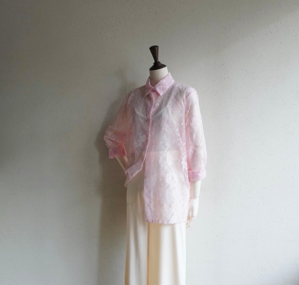 90s Sheer Design Shirt Made in USA