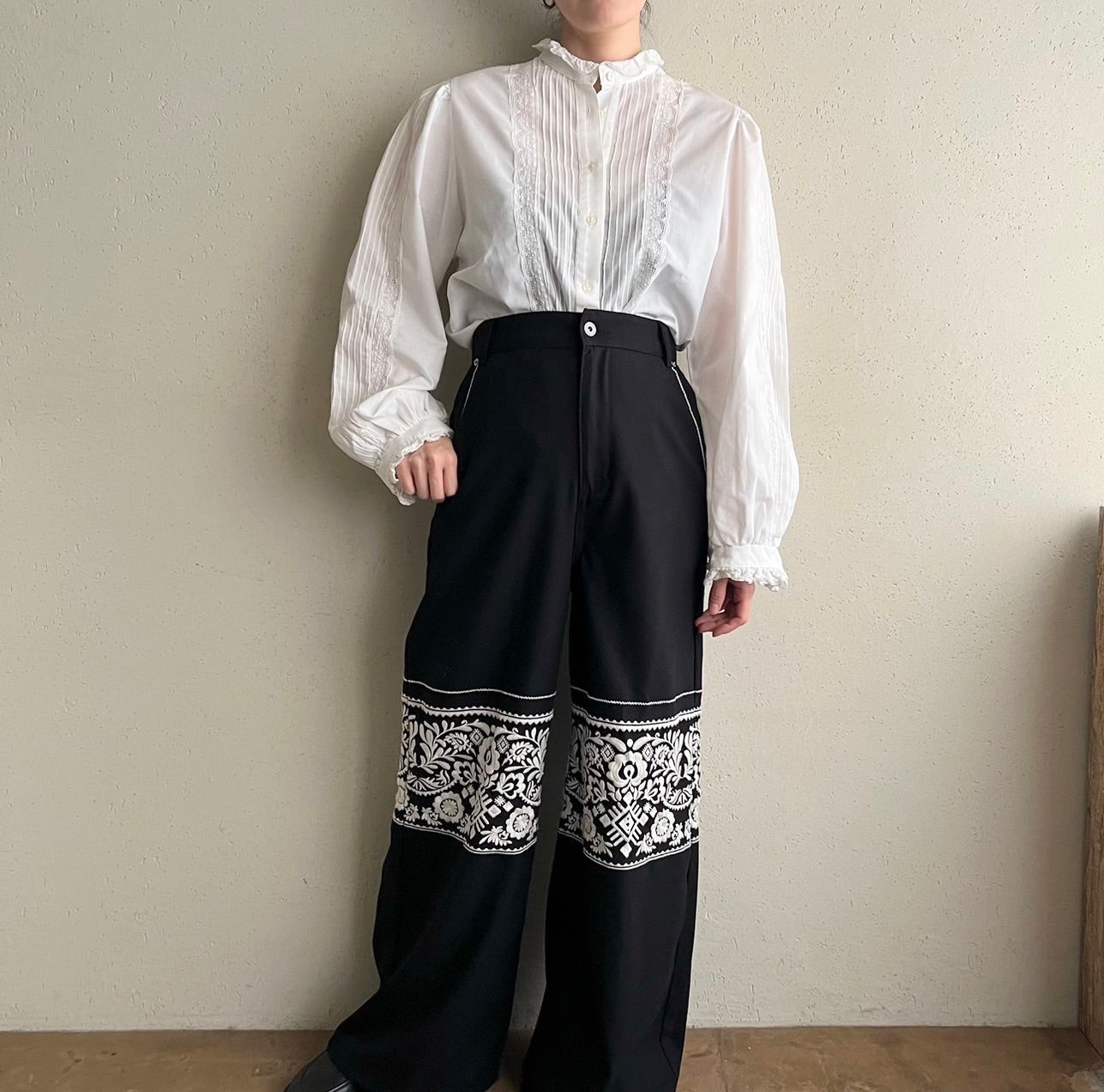 90s Lace Blouse Made in Austria