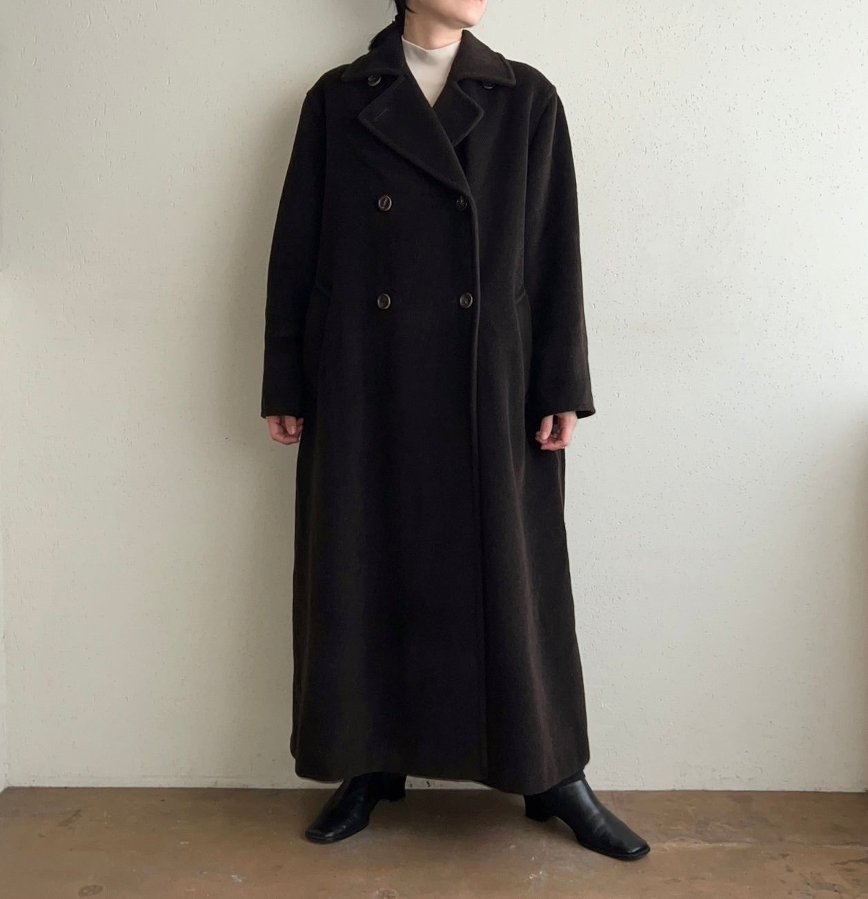 90s "MARELLA" Mohair Mix Coat Made in Italy
