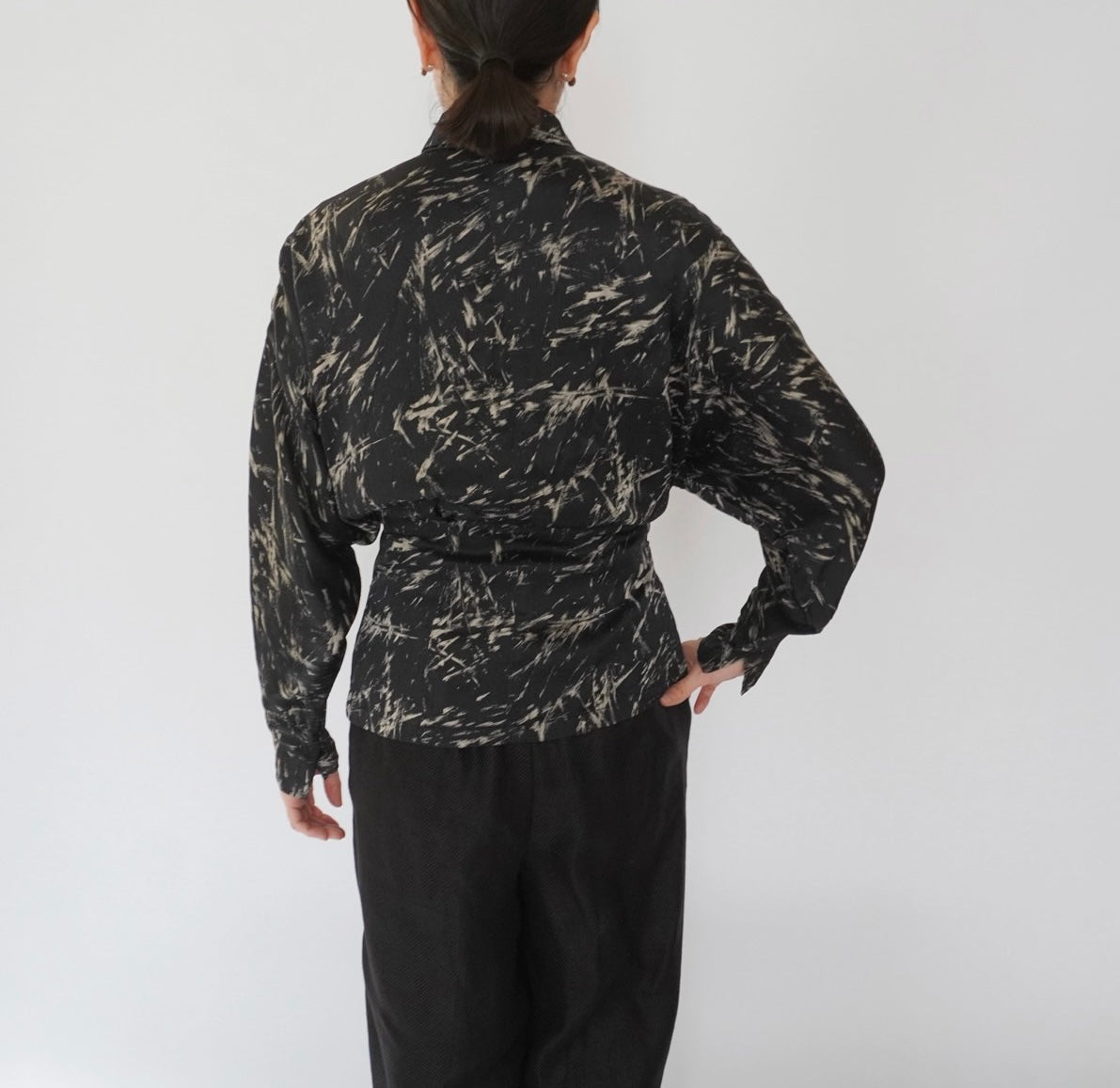 90s EURO Silk Design Shirt