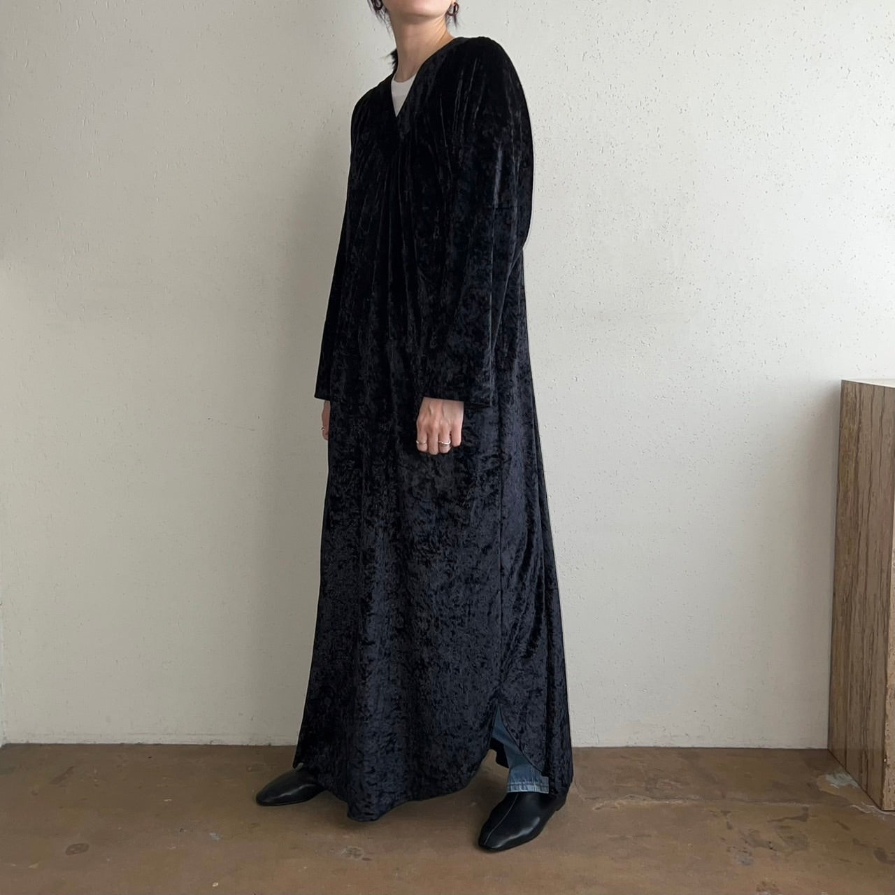 90s EURO Velour Dress