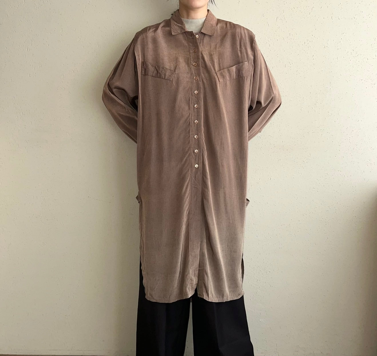 80s Designed Shirt Dress