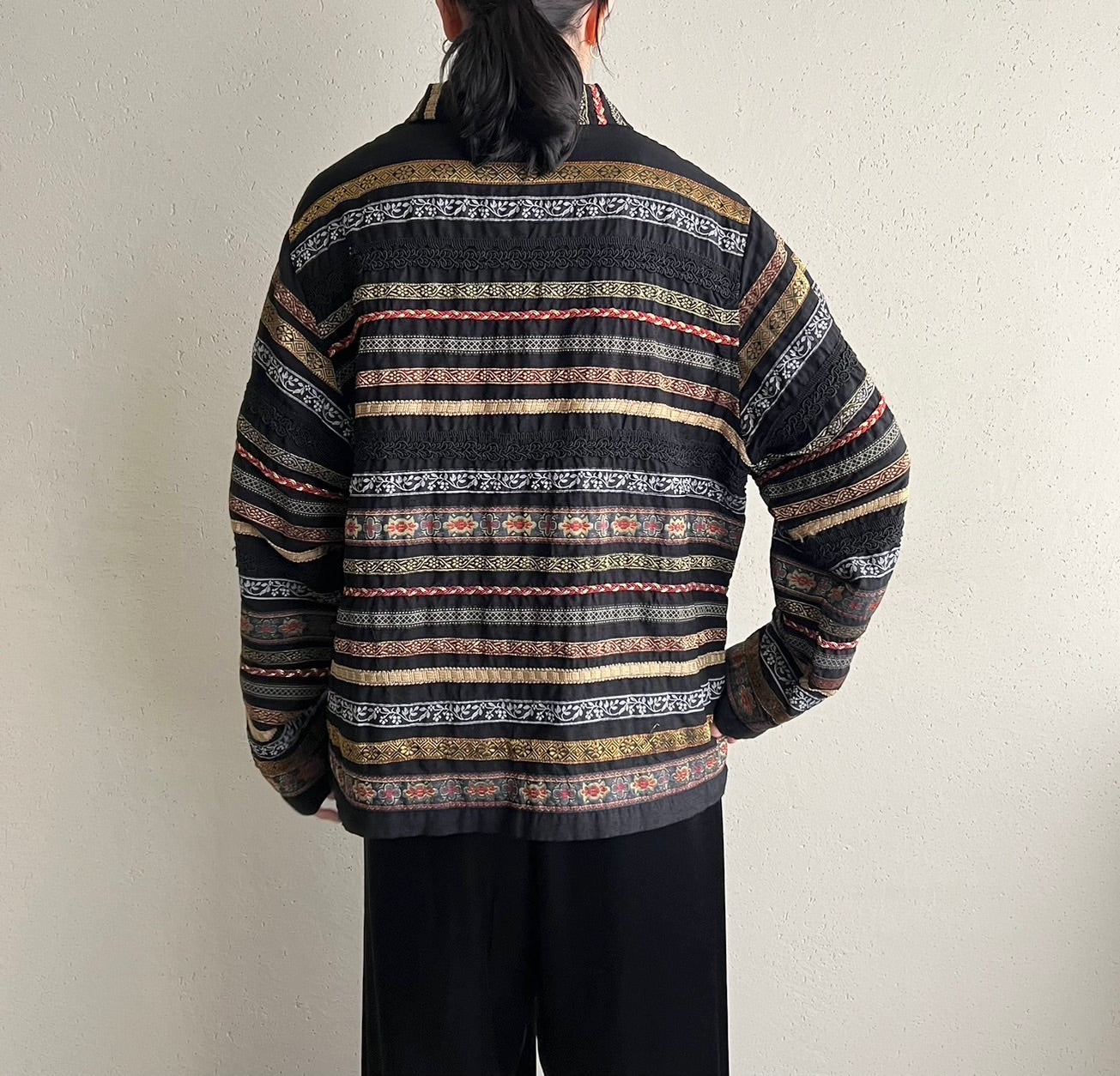 90s Design Silk Jacket