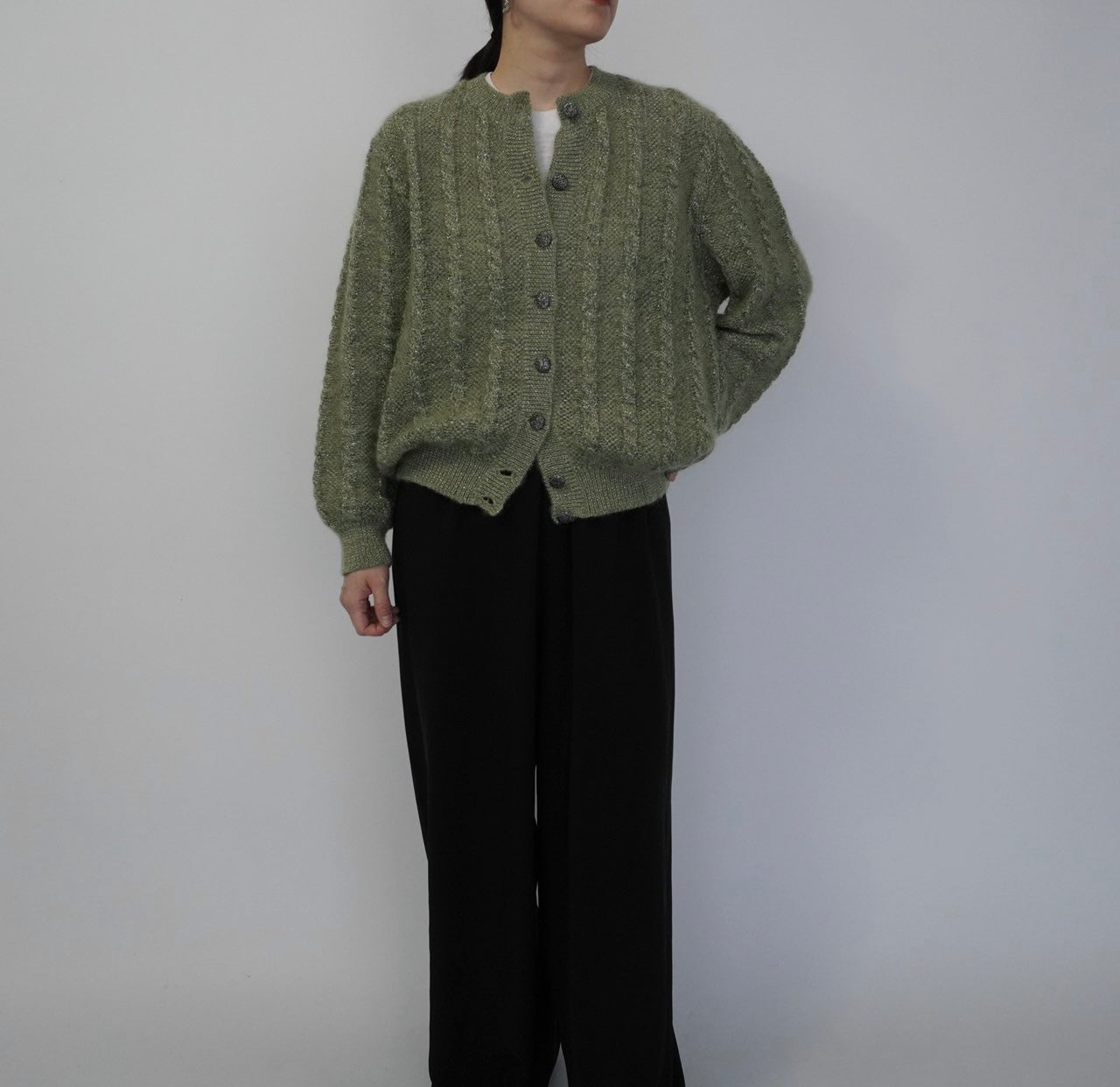 80s Design Knit Cardigan