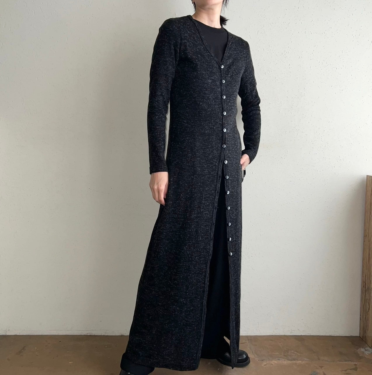 90s Long Cardigan Made in USA Dead Stock