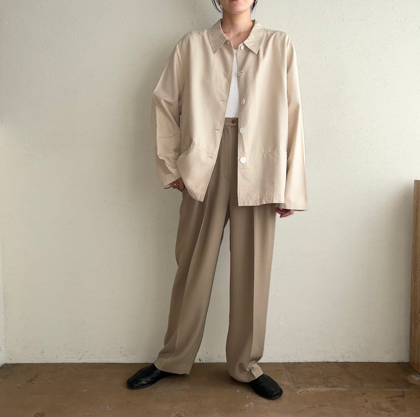 90s Silk Shirt Jacket