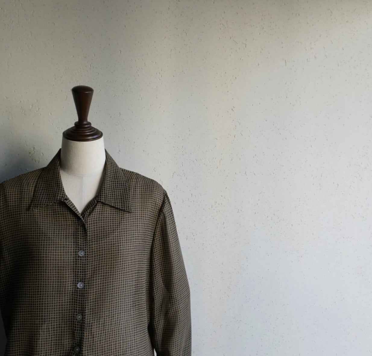 90s Sheer Plaid Shirt