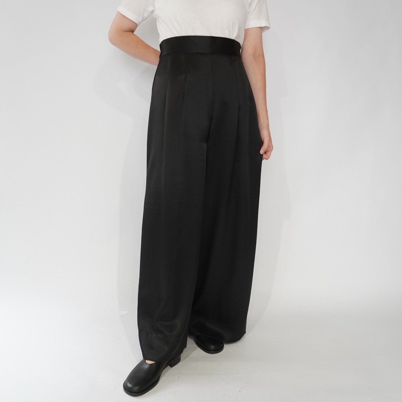 90s Black Wide Pants