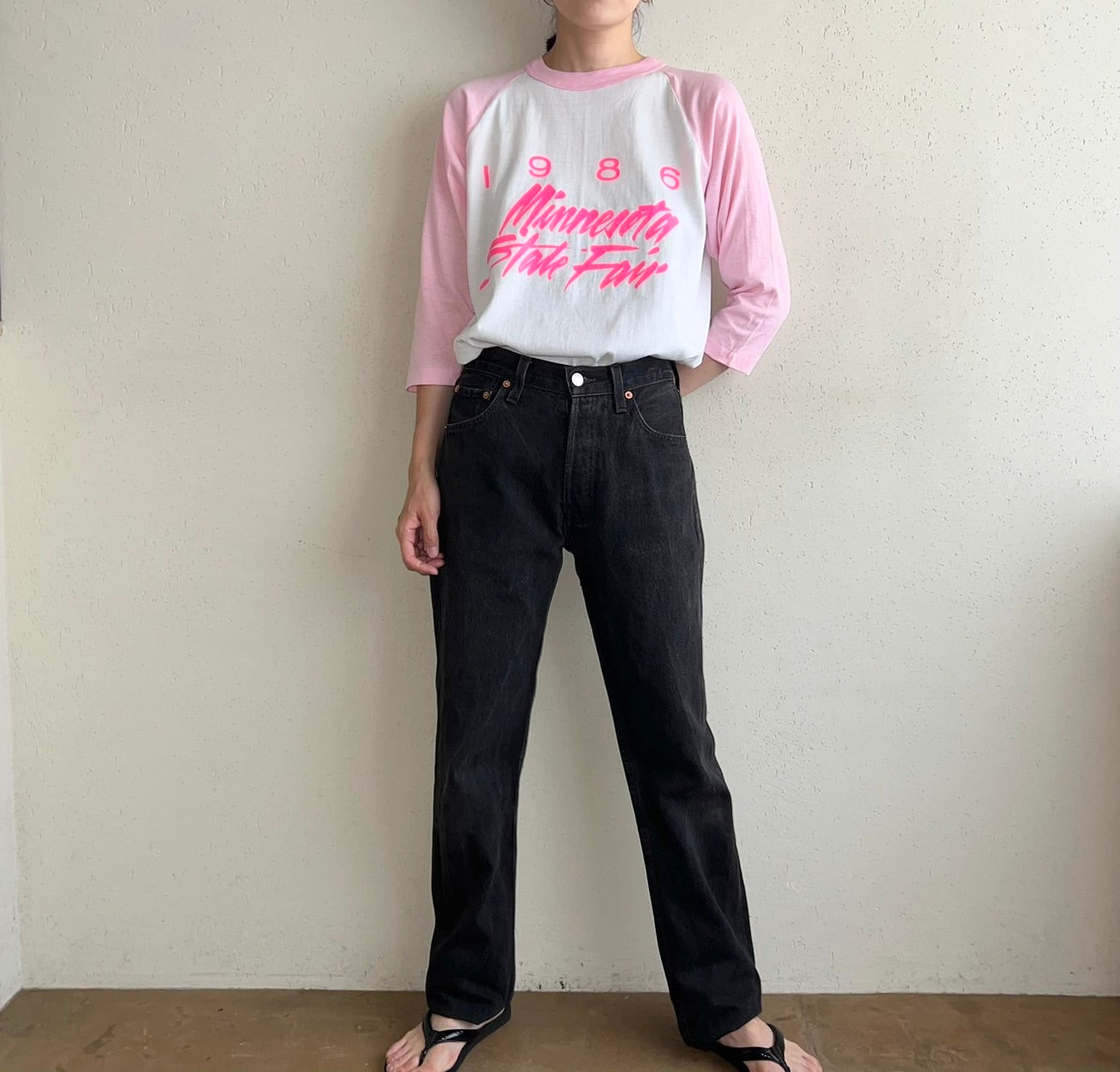 80s Raglan Sleeve T-shirt Made in USA
