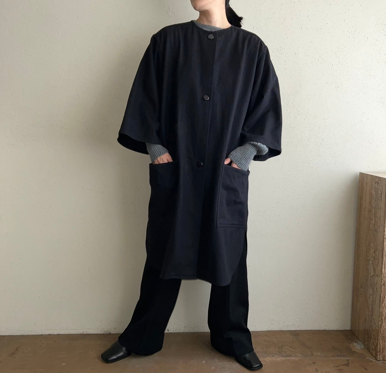90s Navy Coat