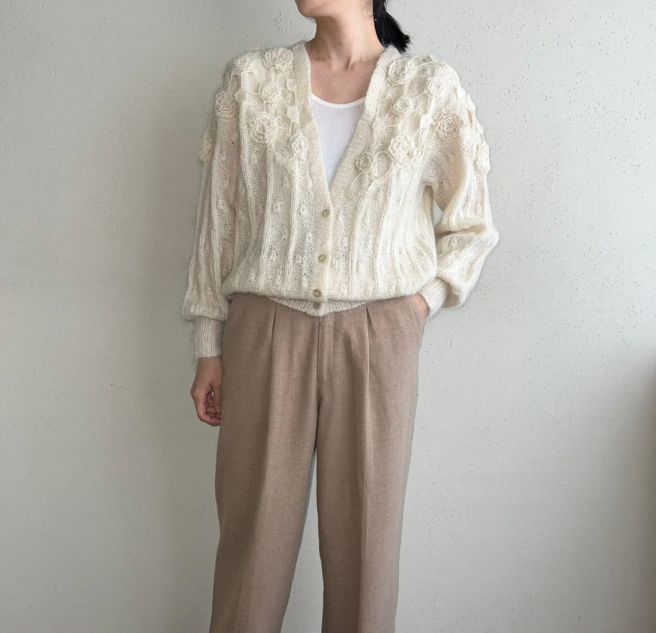 90s Design Knit Cardigan