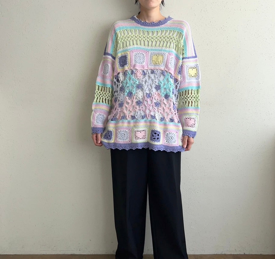EURO Crochet Knit Top