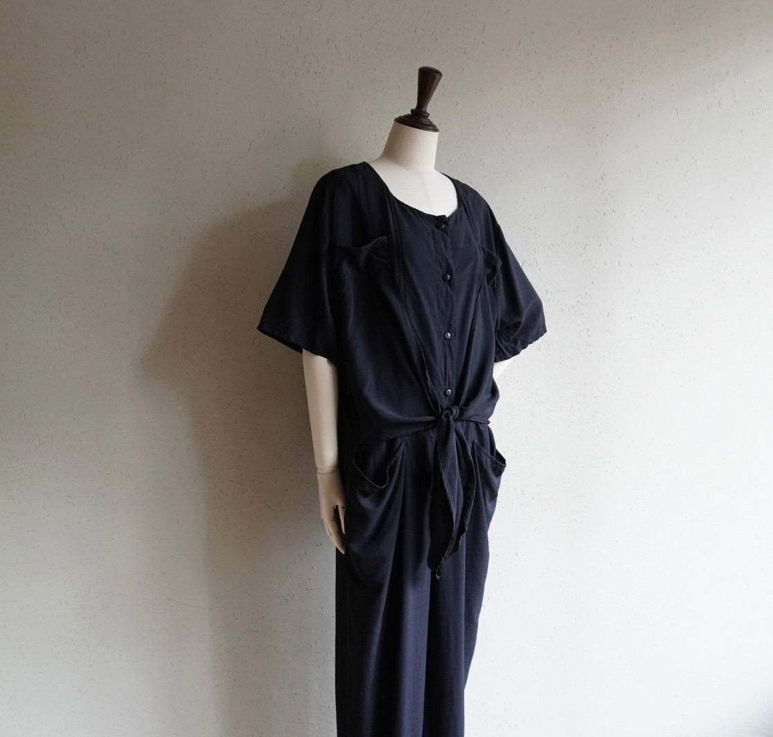 90s Black Jumpsuit Made in Italy