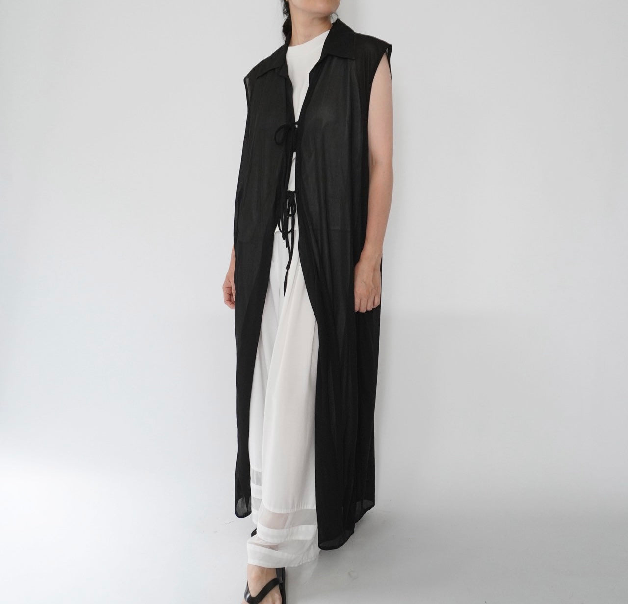 90s Sheer Maxi Robe