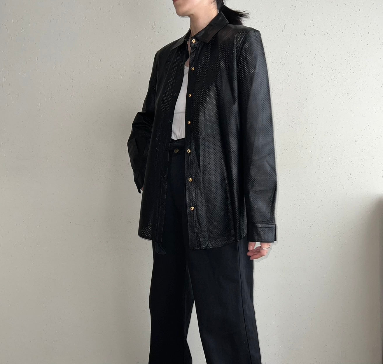 90s Leather Shirt