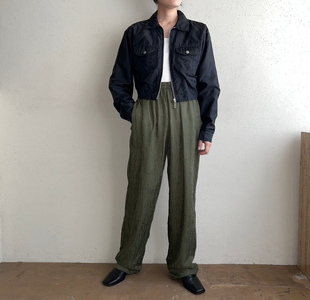 90s Black Zipped Jacket