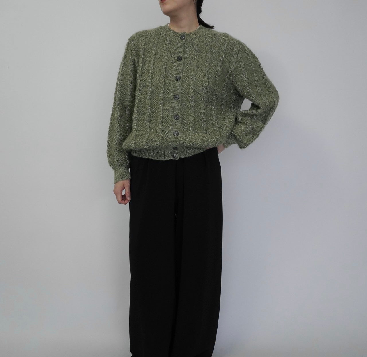 80s Design Knit Cardigan