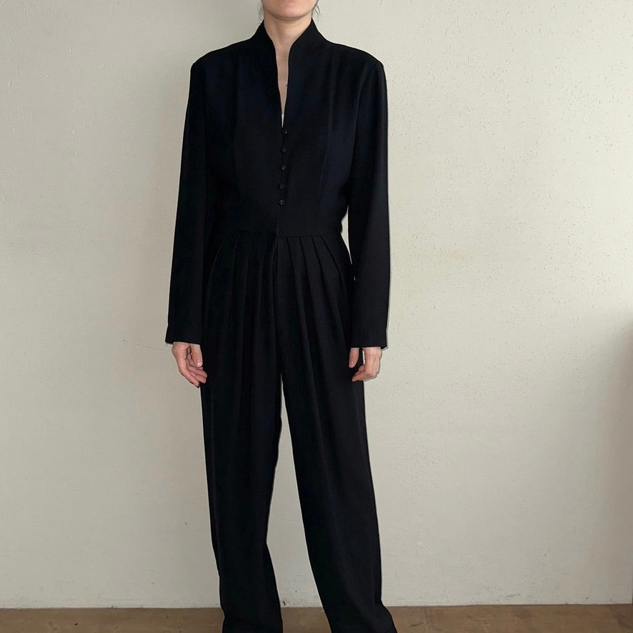 90s Black Jumpsuit