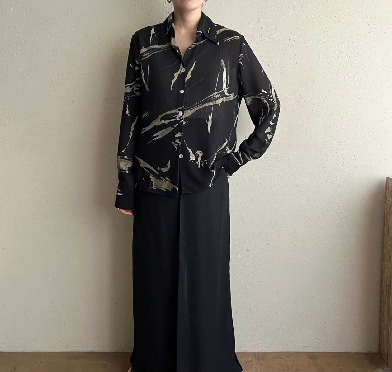 90s Sheer Shirt Made in Italy