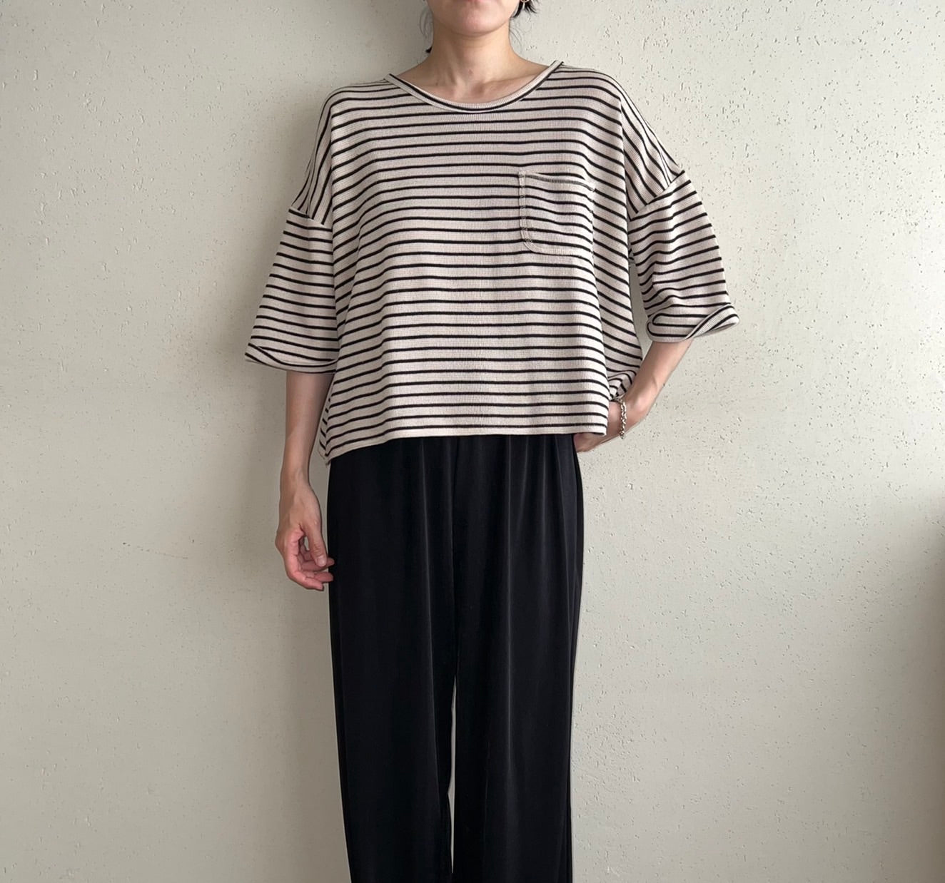 90s Striped Boxy Top