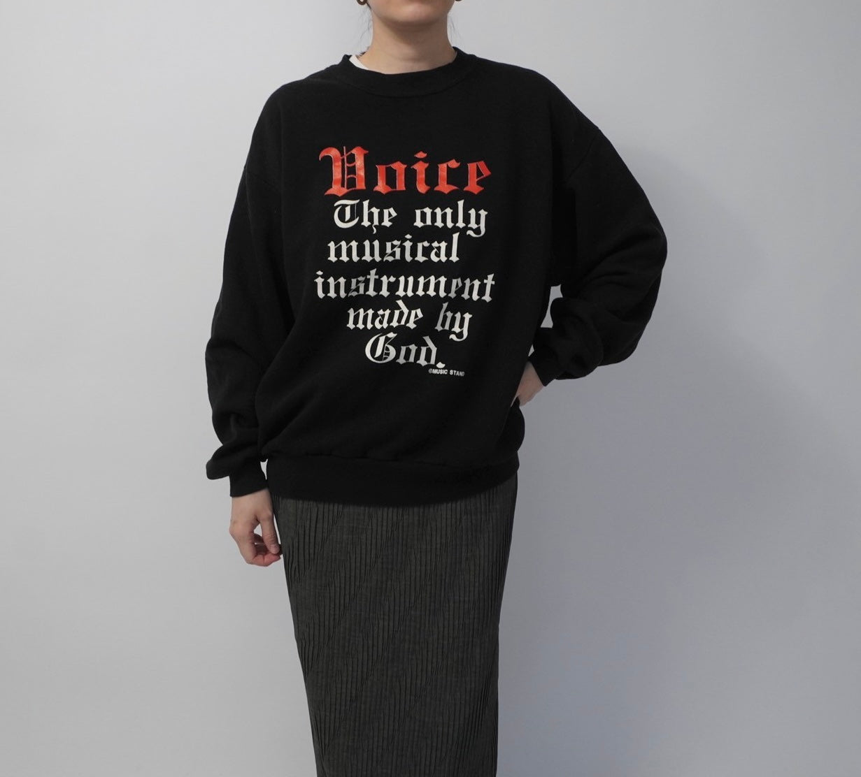 90s Printed Sweater Made in USA