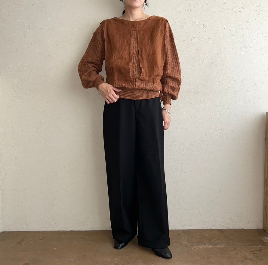 80s EURO Design Knit Top