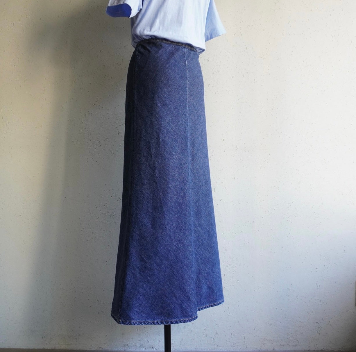 90s Denim Maxi Skirt Made in Italy
