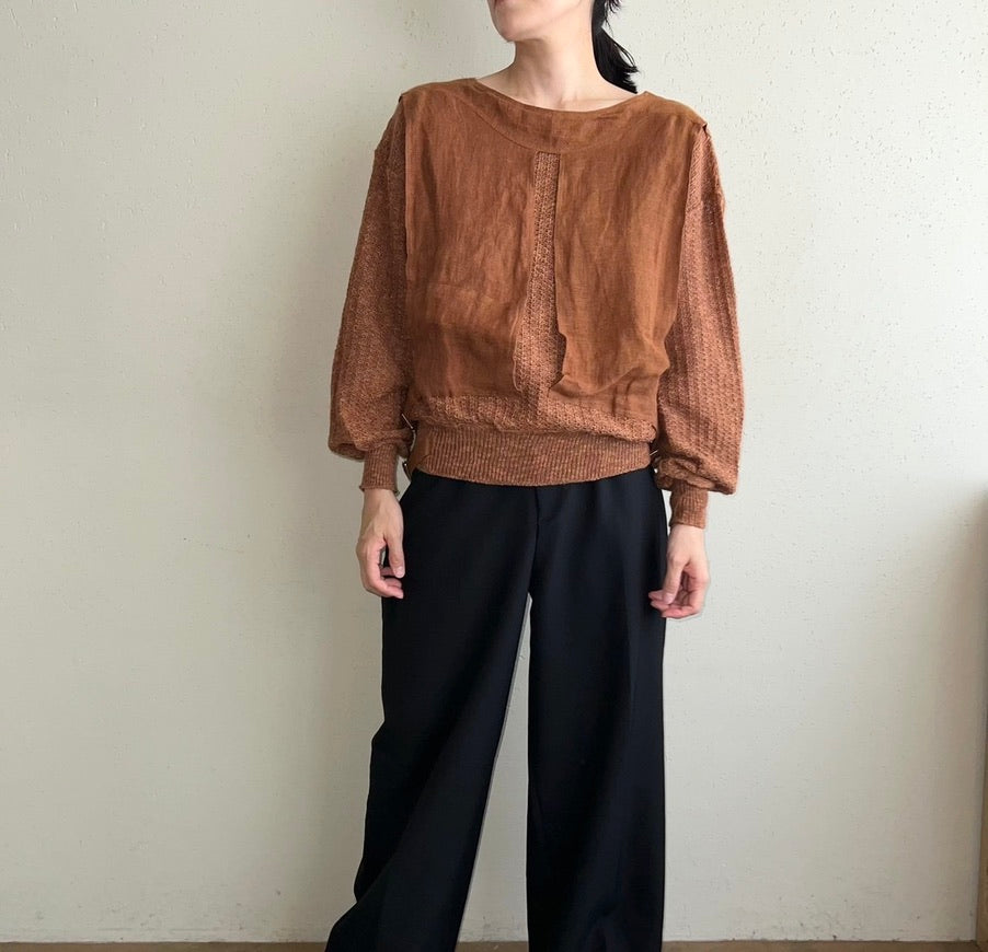 80s EURO Design Knit Top