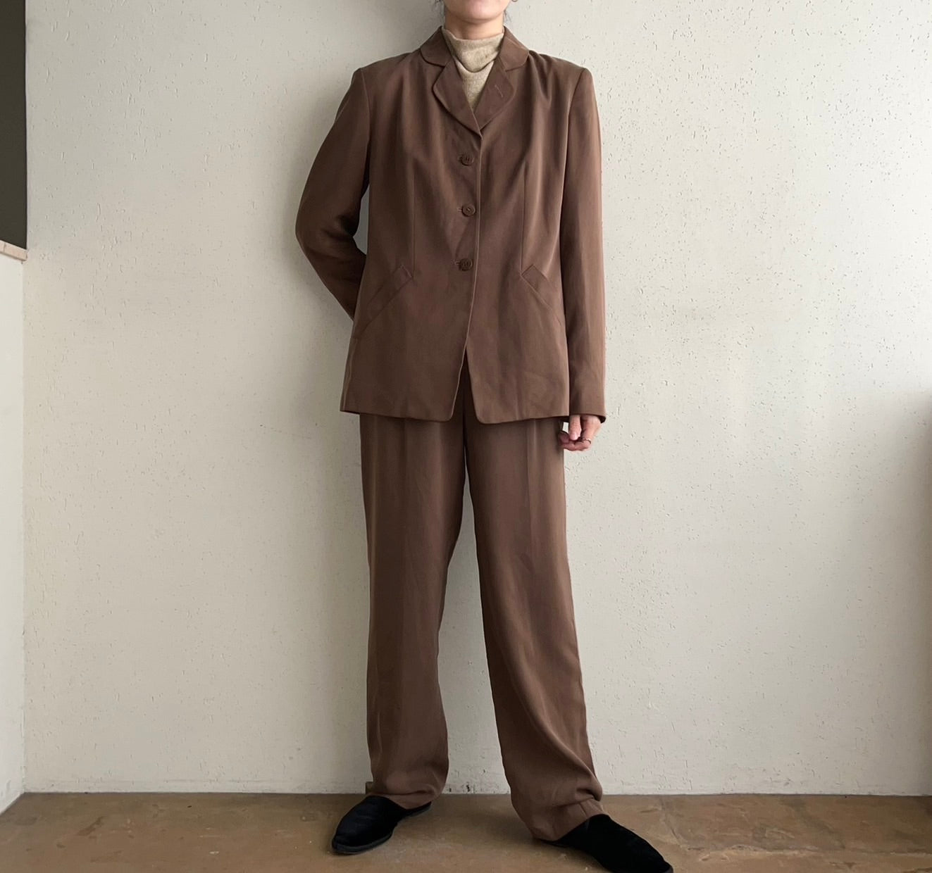 90s "ANN TAYLOR" Silk Two-Piece