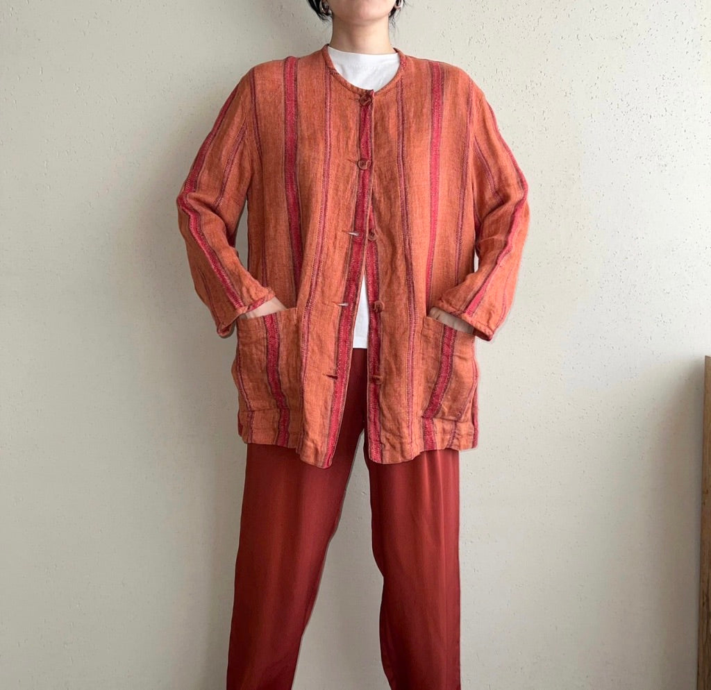90s Linen Light Jacket Made in Belgium
