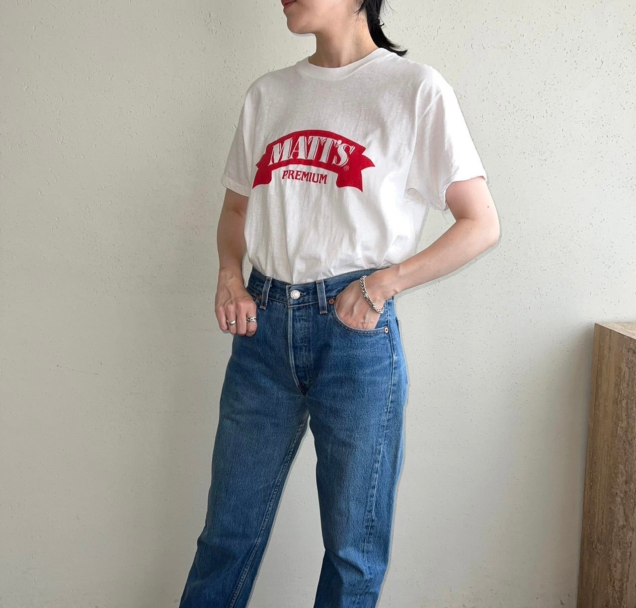 90s "Matt's Premium" Printed T-shirt