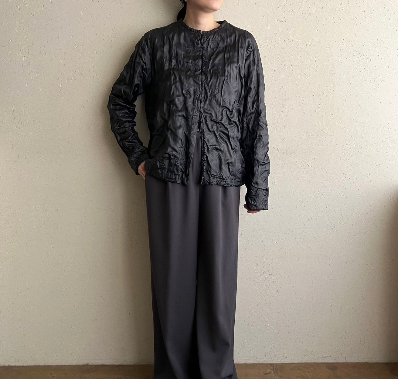 90s Design Silk Blouse