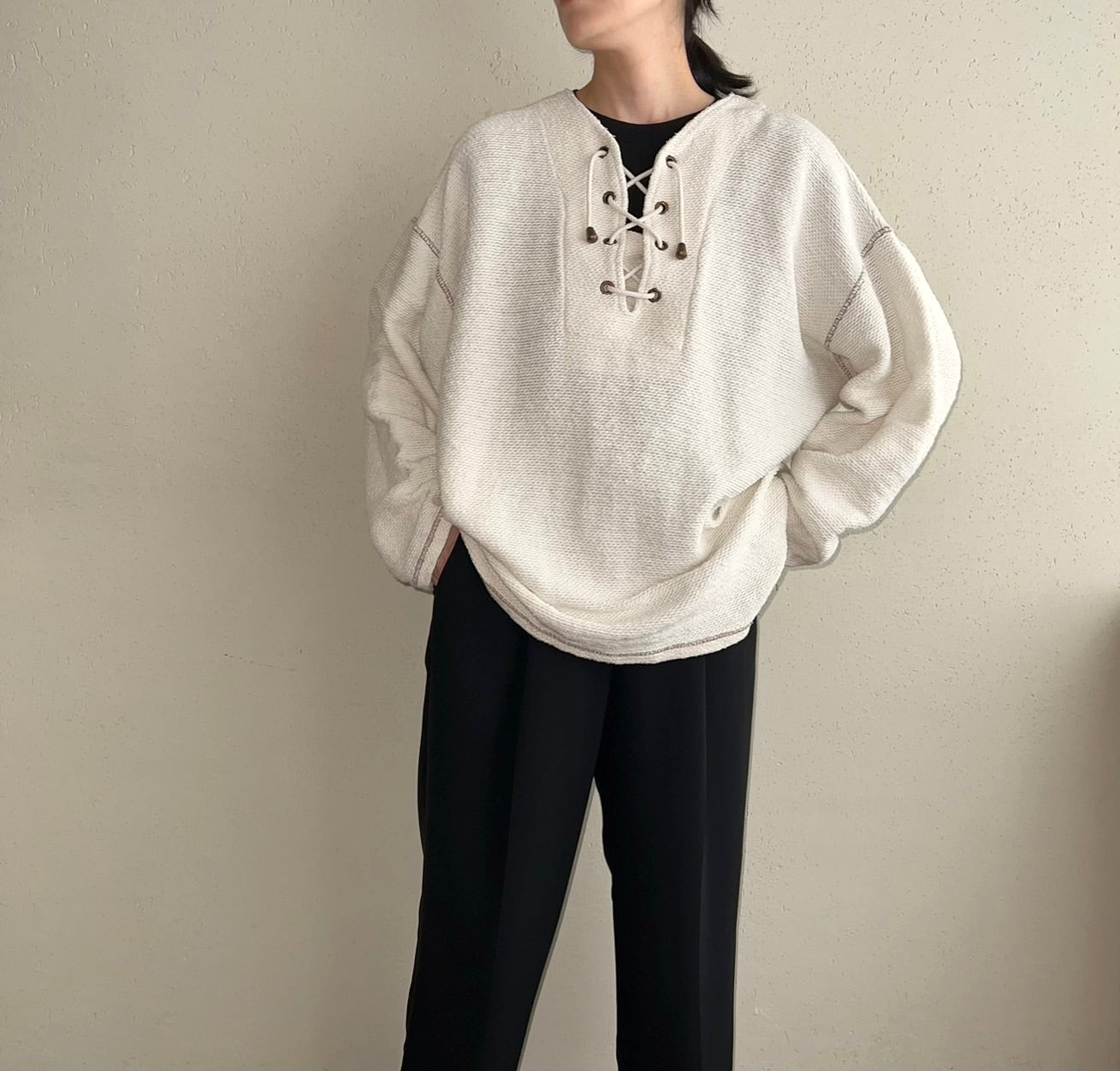 90s Lace Up Top