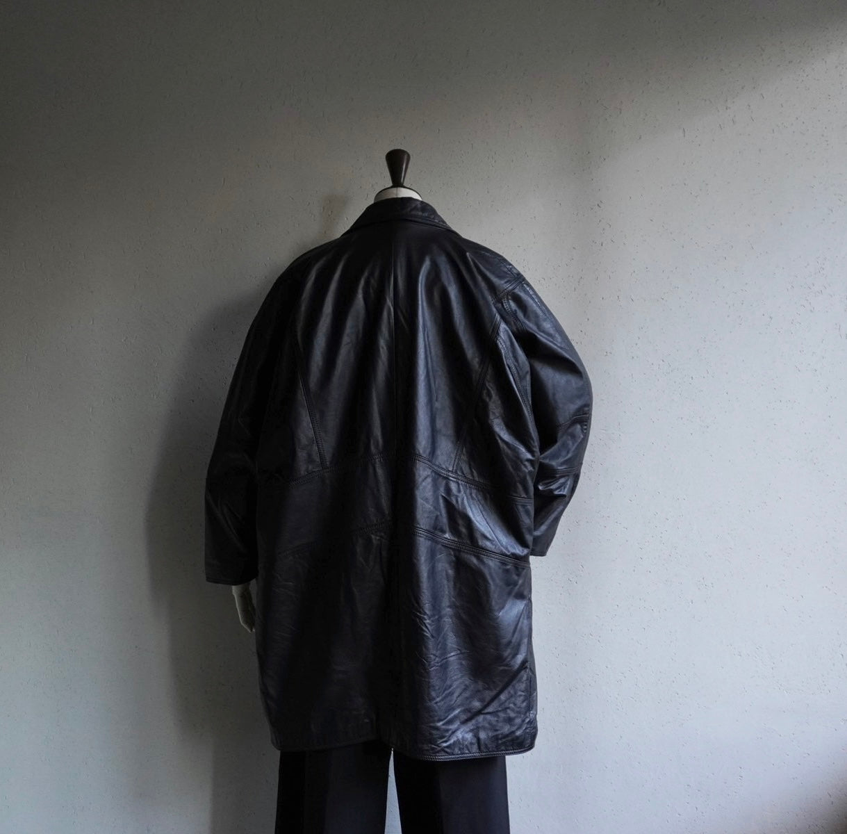 90s EURO Black Leather Jacket