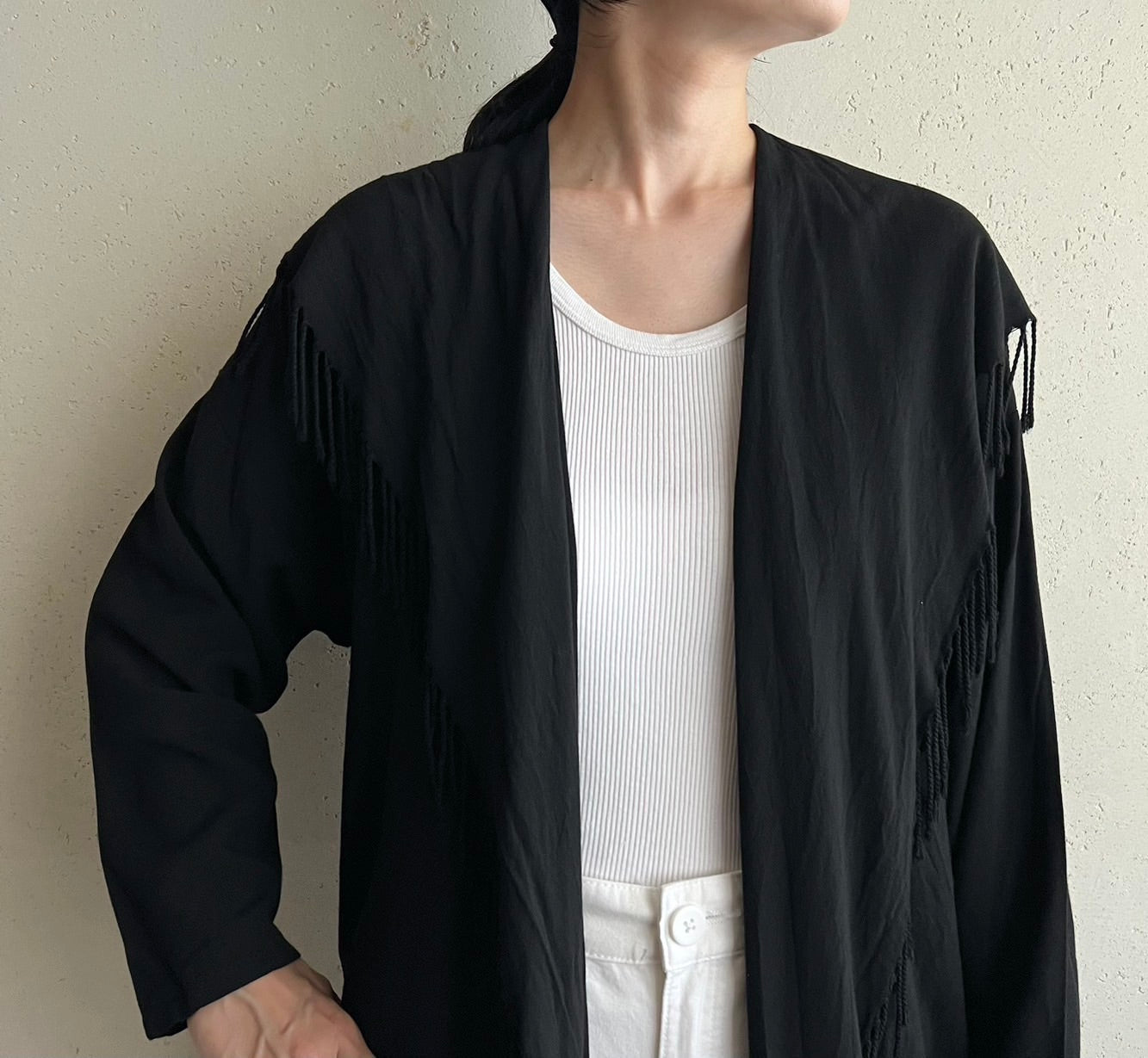 90s Fringe Robe Made in USA