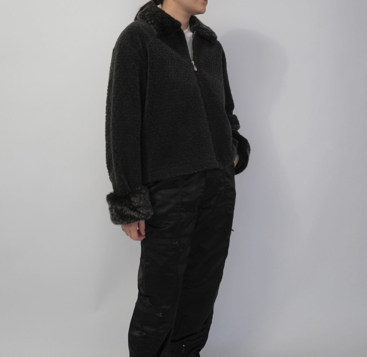 90s Fur Zip Jacket