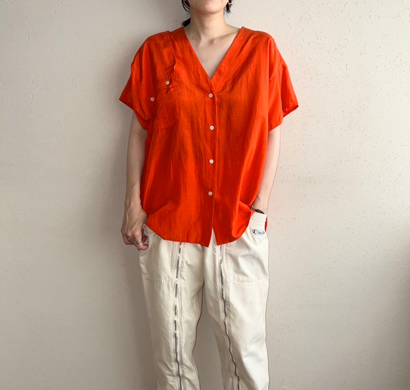 90s Silk Design Blouse