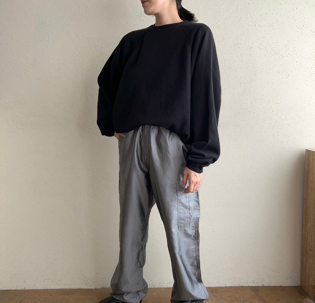 90s Black Sweater Made in USA