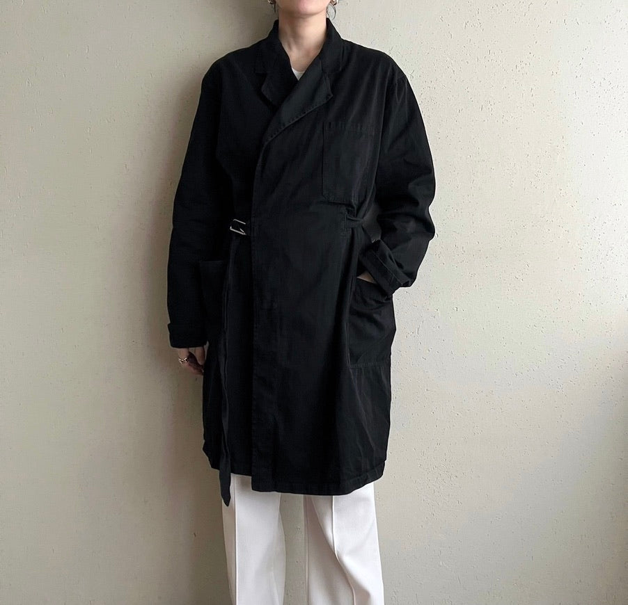 90s Black Belted Jacket