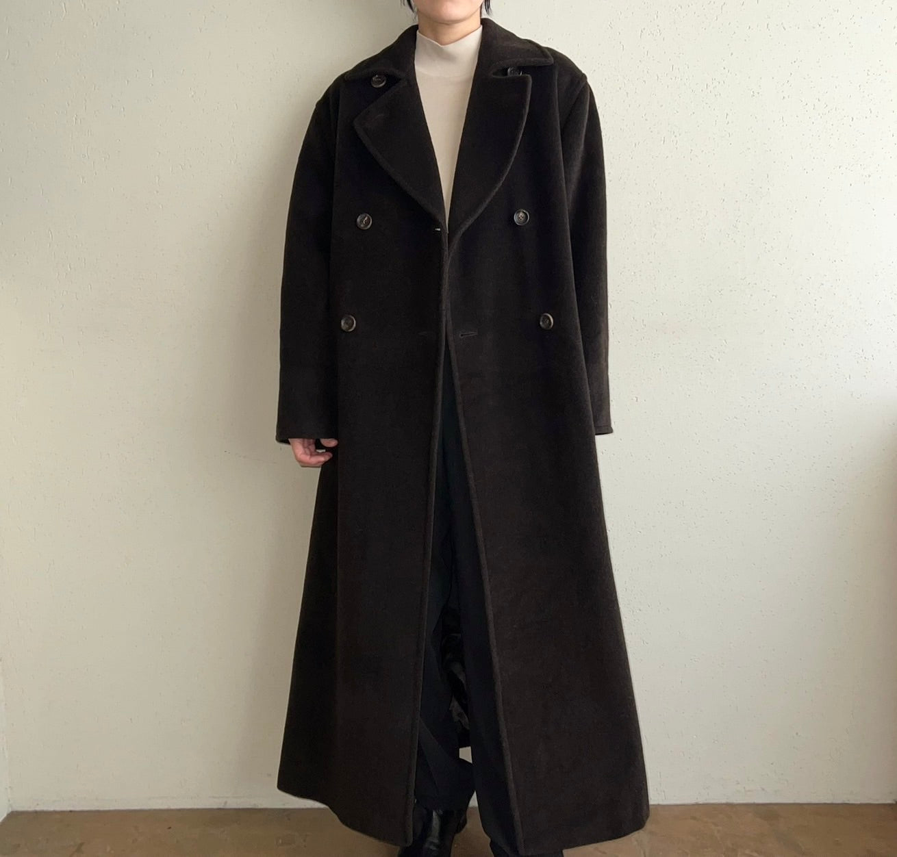 90s "MARELLA" Mohair Mix Coat Made in Italy