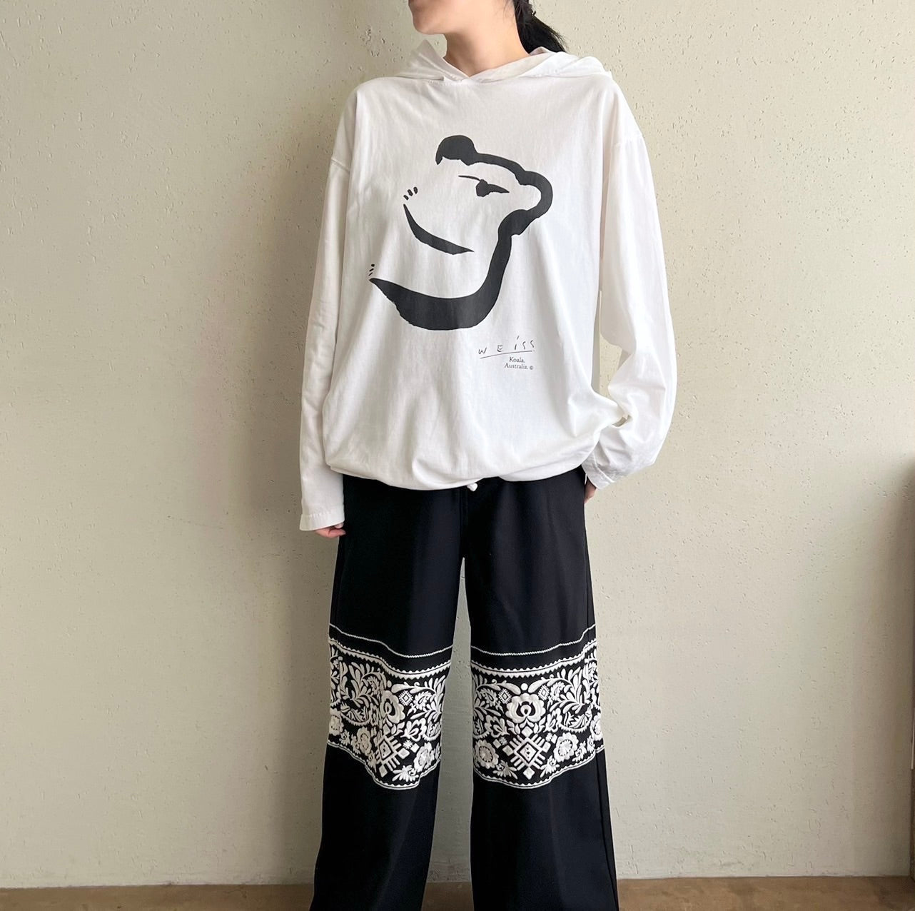 90s Printed Long Sleeves T-shirt Made in Australia