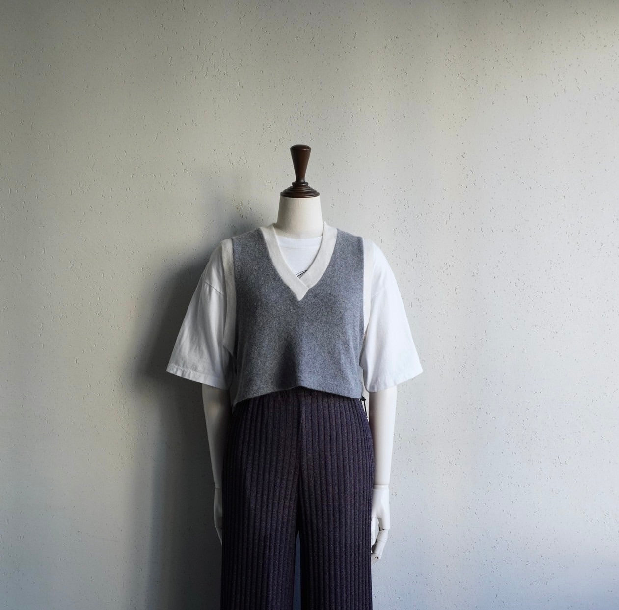 90s EURO Lace Up Knit Vest