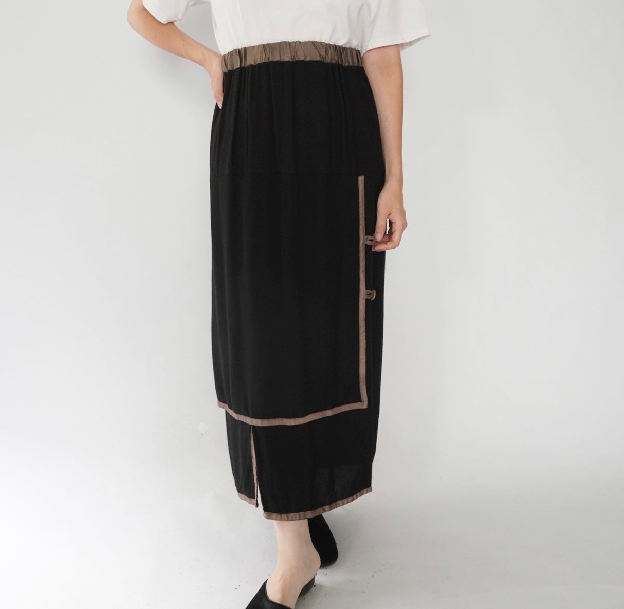 80s Rayon Design Skirt